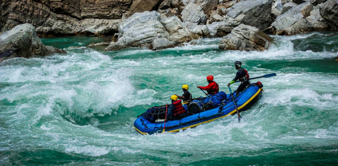 Rafting on Trishuli river
